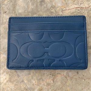 NEW!! Coach Card Case with back clip